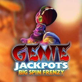 Genie Jackpots: Big Spin Frenzy slot logo by Blueprint Gaming at Wonaco Casino