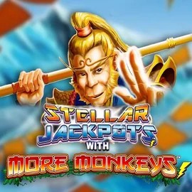 Jackpots logo of Stellar Jackpots with More Monkeys from Lightning Box Game at Wonaco Casino